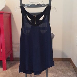Express XS blue and black tank
